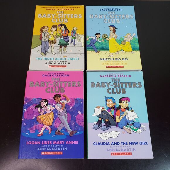 The Baby-Sitters Club Graphic Novels Lot of 4 books - Volumes 2, 6, 8, 9 Paperba - Picture 1 of 13